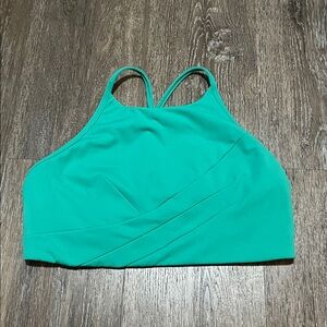 EUC Lululemon Flow Y Wrap-Front High-Neck Bra *Light Support. Size 10